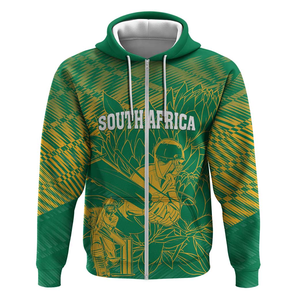 Custom Cricket South Africa Hoodie Proteas Go Champion Green Version LT18