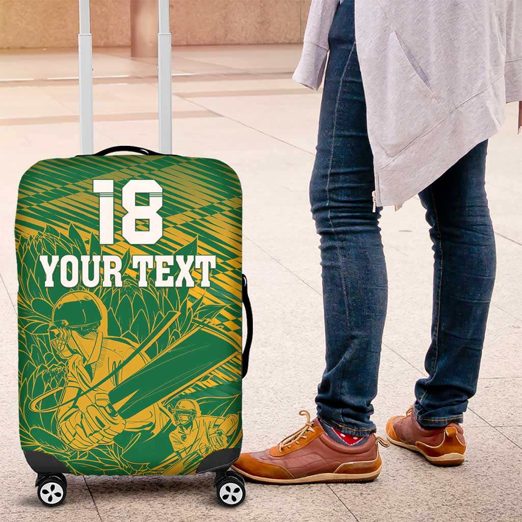 Custom Cricket South Africa Luggage Cover Proteas Go Champion Green Version LT18