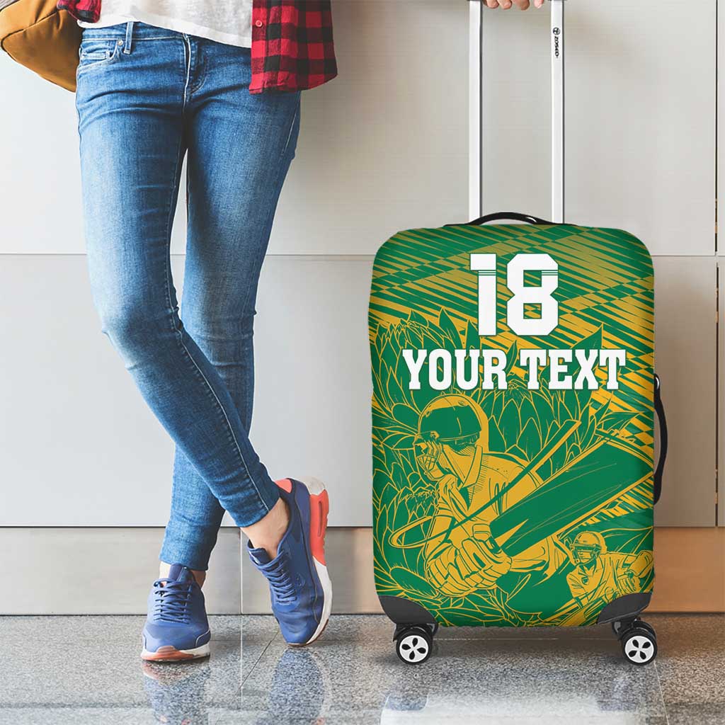 Custom Cricket South Africa Luggage Cover Proteas Go Champion Green Version LT18