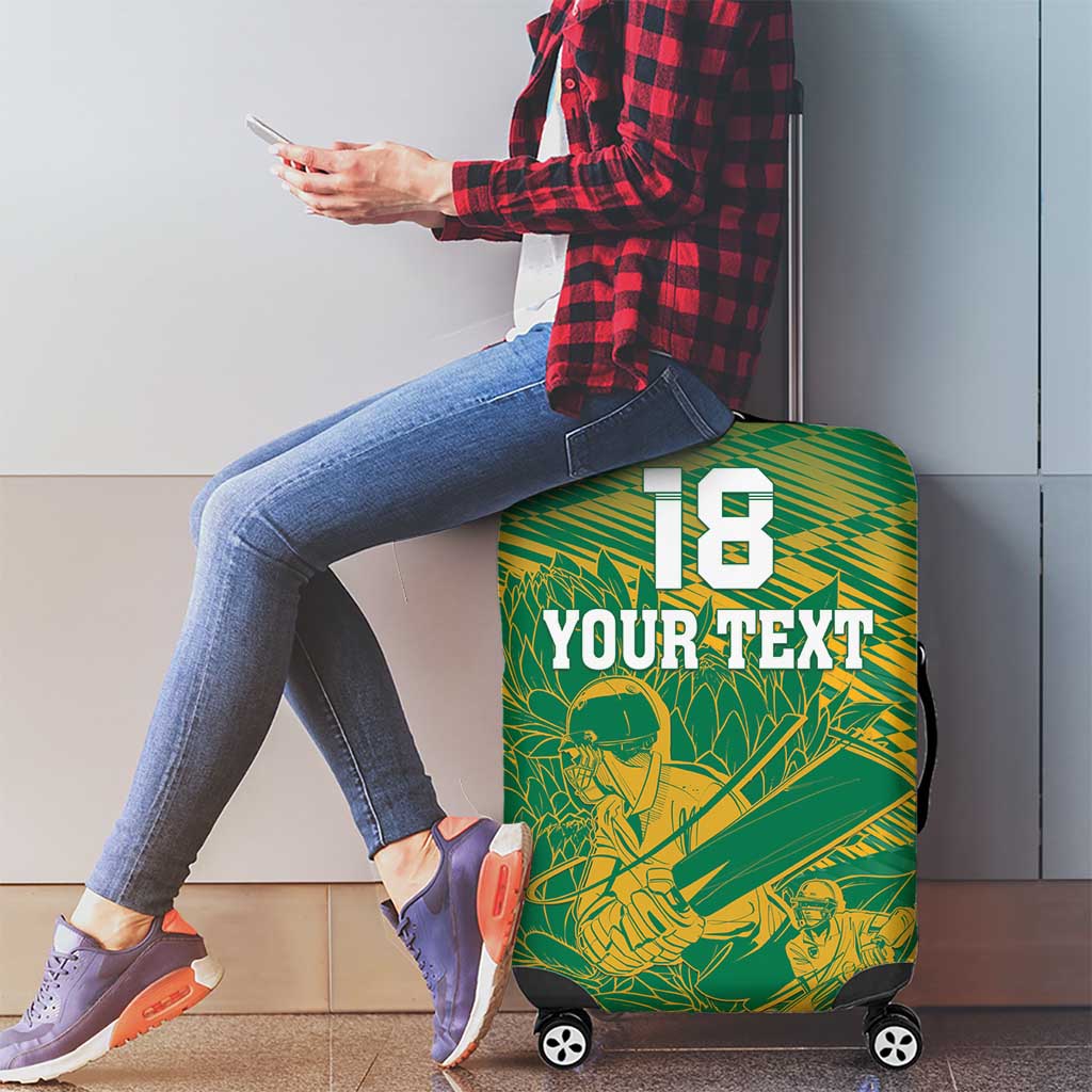 Custom Cricket South Africa Luggage Cover Proteas Go Champion Green Version LT18