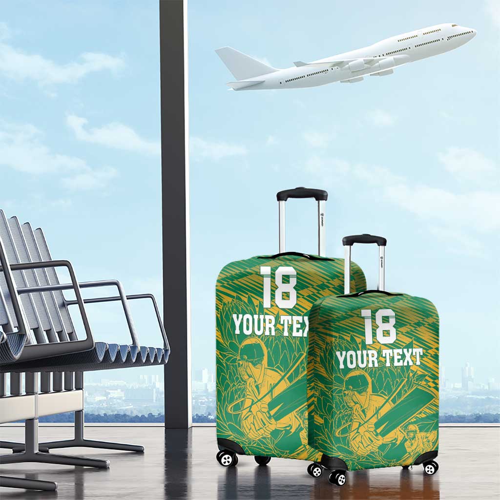 Custom Cricket South Africa Luggage Cover Proteas Go Champion Green Version LT18
