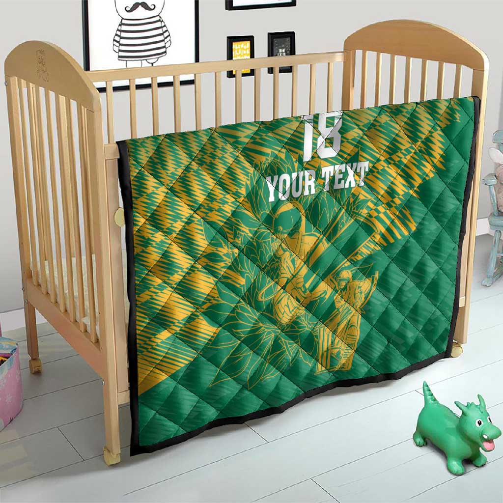 Cricket South Africa Custom Quilt Green Version Proteas LT18