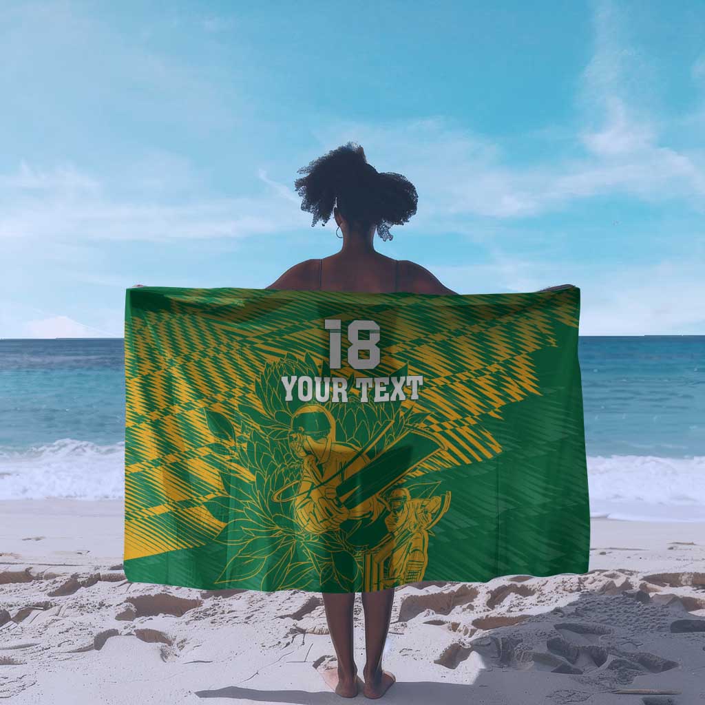 Cricket South Africa Custom Sarong Green Version Proteas LT18