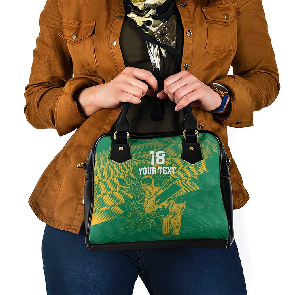 Custom Cricket South Africa Shoulder Handbag Proteas Go Champion Green Version LT18