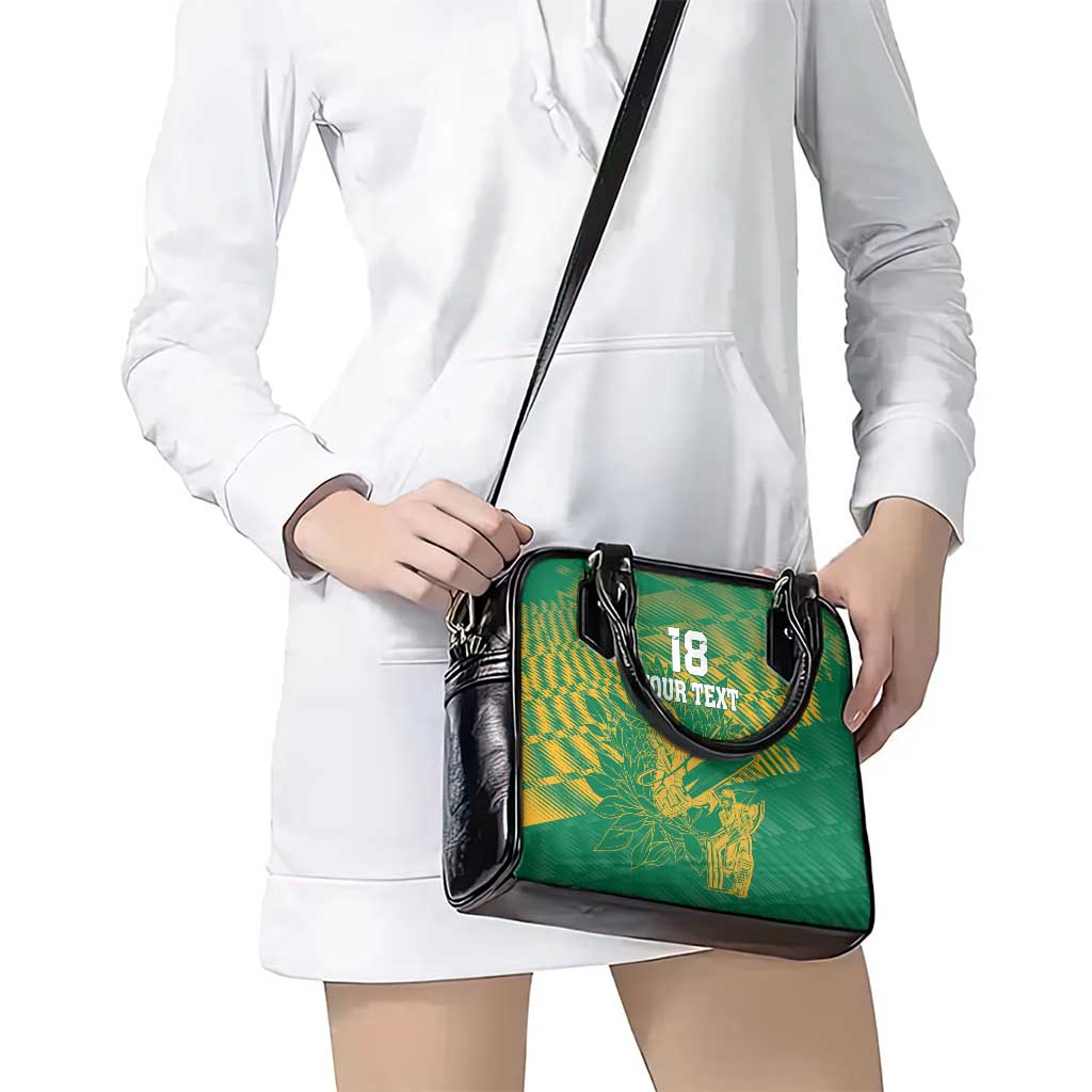 Custom Cricket South Africa Shoulder Handbag Proteas Go Champion Green Version LT18