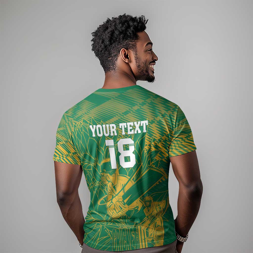 Cricket South Africa Custom T shirt Green Version Proteas LT18