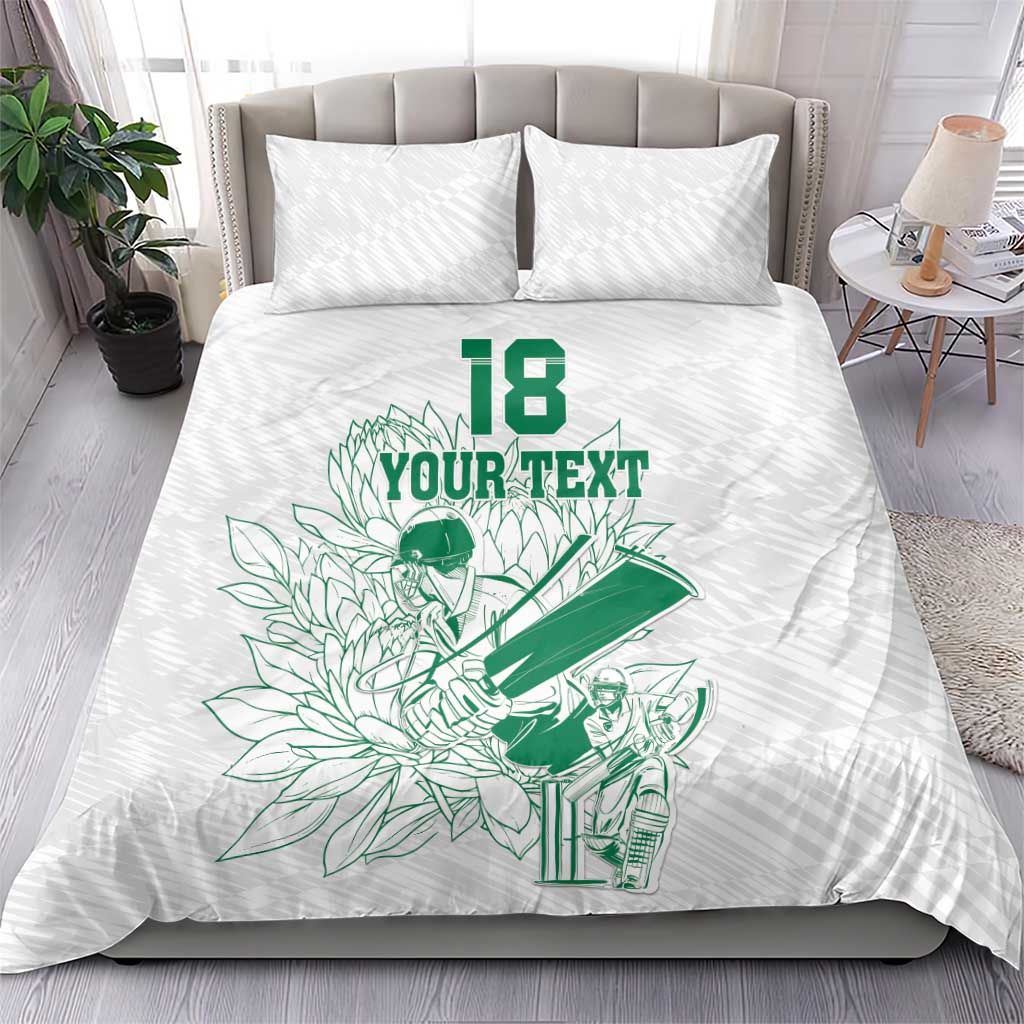 Cricket South Africa Custom Bedding Set White Version Proteas LT18