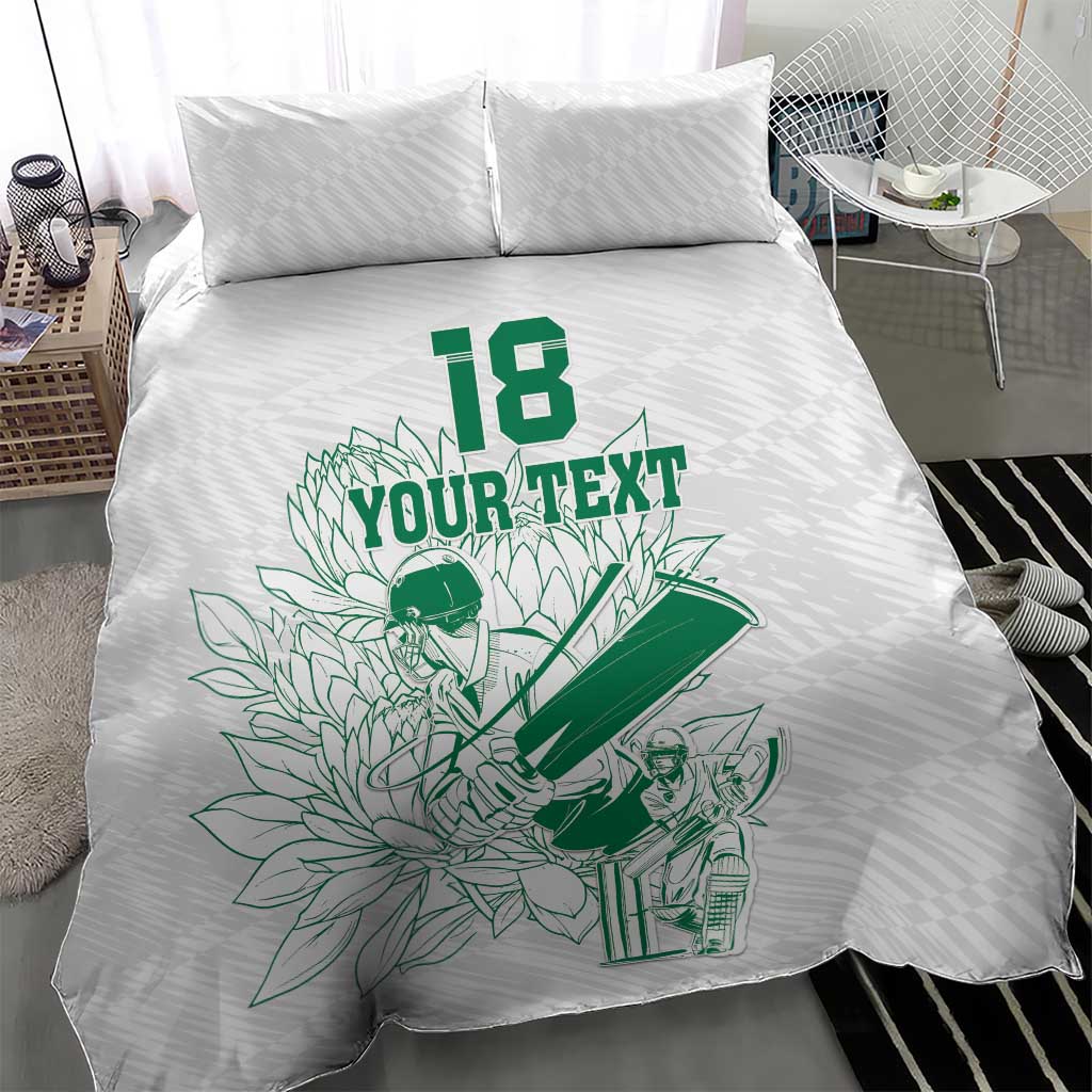 Cricket South Africa Custom Bedding Set White Version Proteas LT18