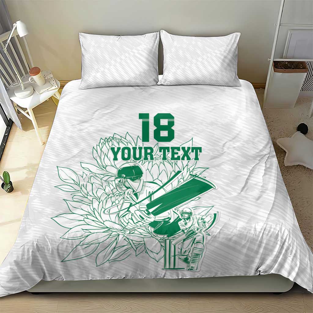 Cricket South Africa Custom Bedding Set White Version Proteas LT18