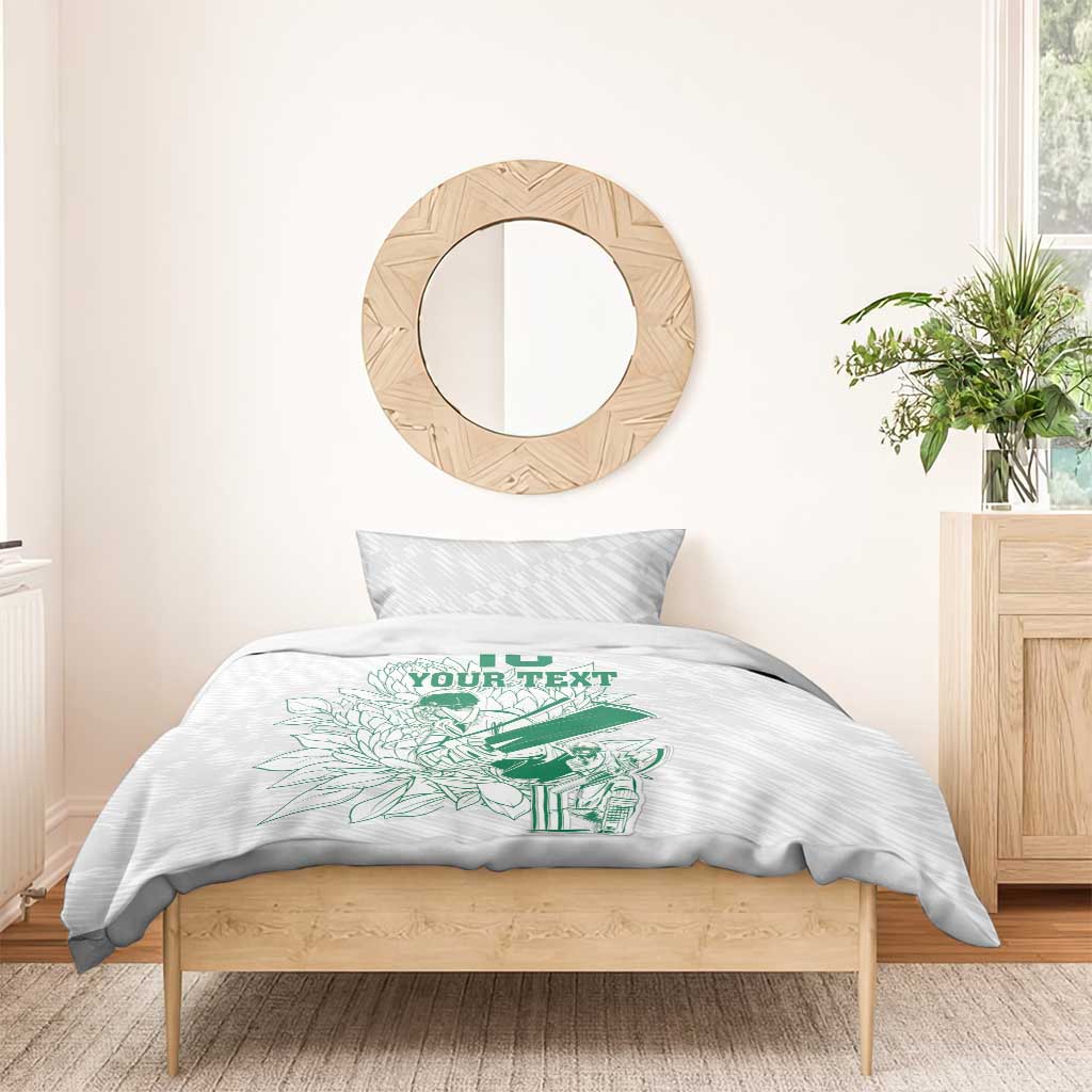 Cricket South Africa Custom Bedding Set White Version Proteas LT18