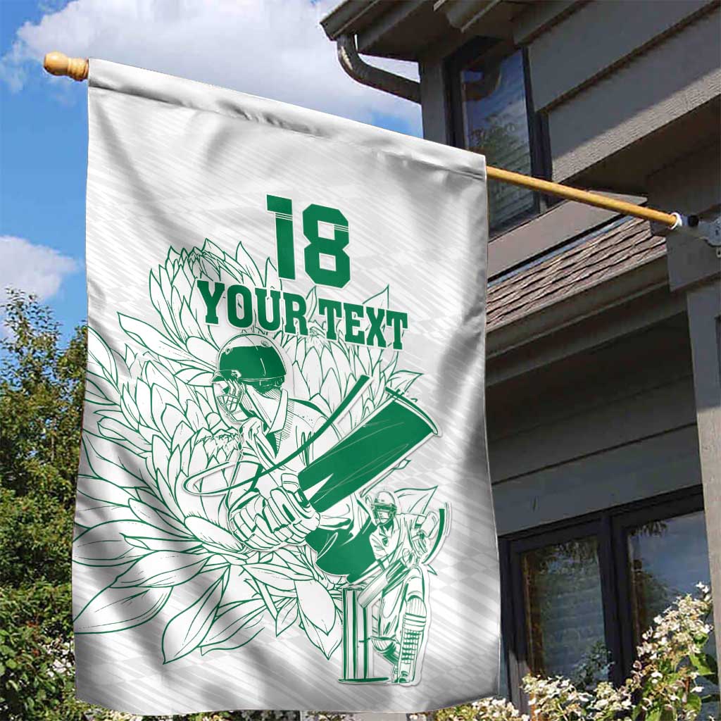 Cricket South Africa Custom Garden Flag White Version Proteas LT18
