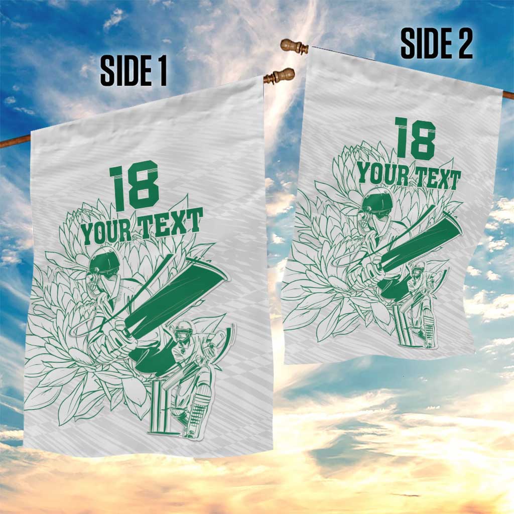 Cricket South Africa Custom Garden Flag White Version Proteas LT18