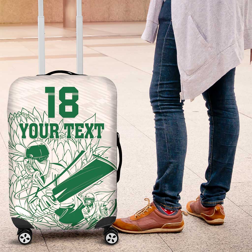 Custom Cricket South Africa Luggage Cover Proteas Go Champion White Version LT18