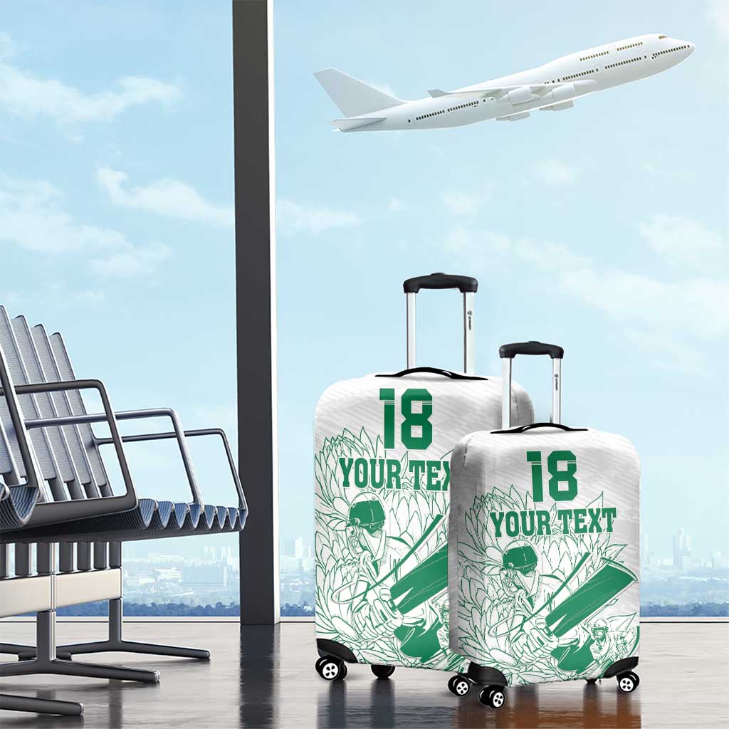 Custom Cricket South Africa Luggage Cover Proteas Go Champion White Version LT18