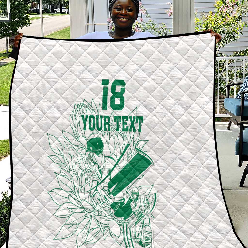 Cricket South Africa Custom Quilt White Version Proteas LT18