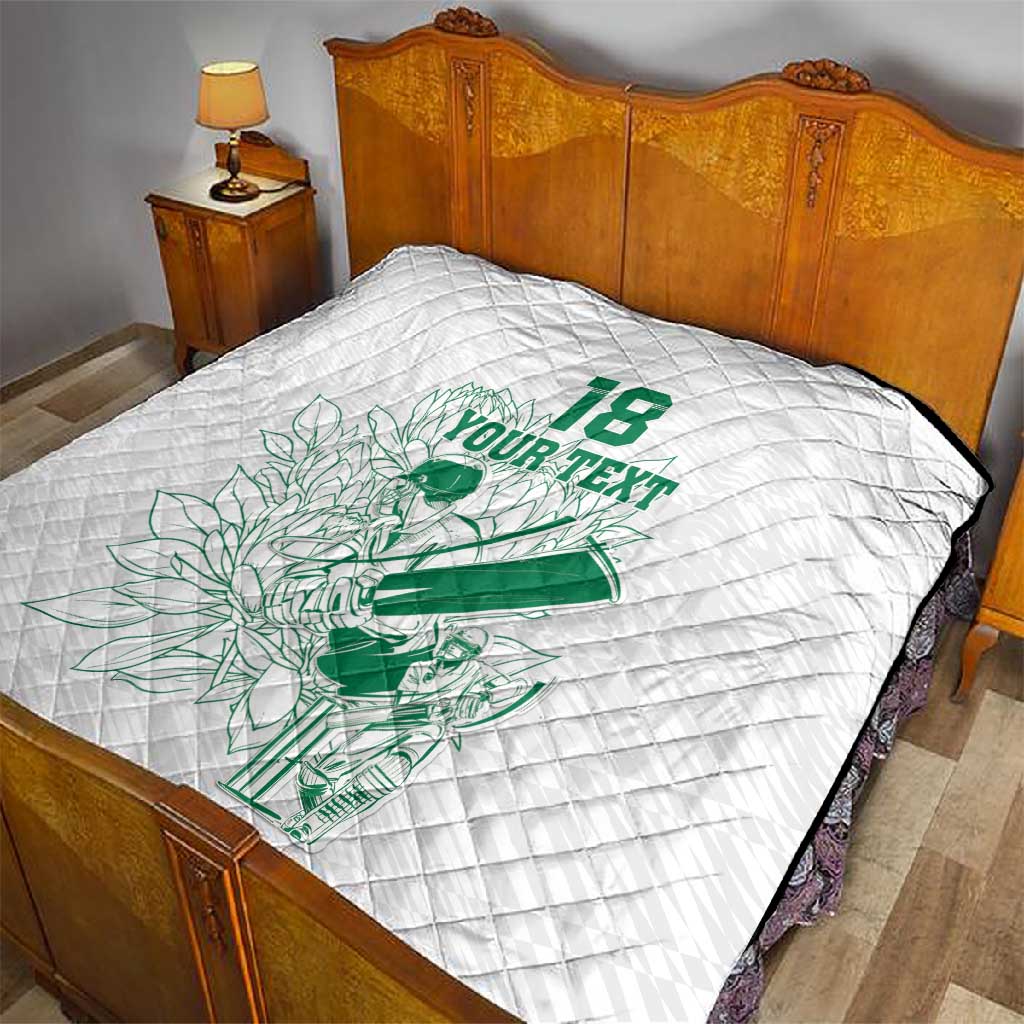 Cricket South Africa Custom Quilt White Version Proteas LT18