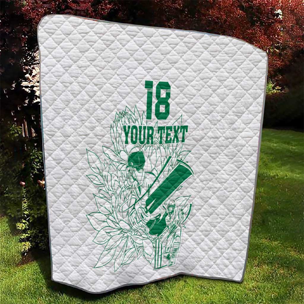 Cricket South Africa Custom Quilt White Version Proteas LT18