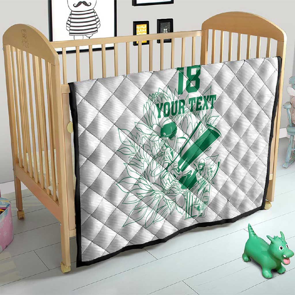 Cricket South Africa Custom Quilt White Version Proteas LT18