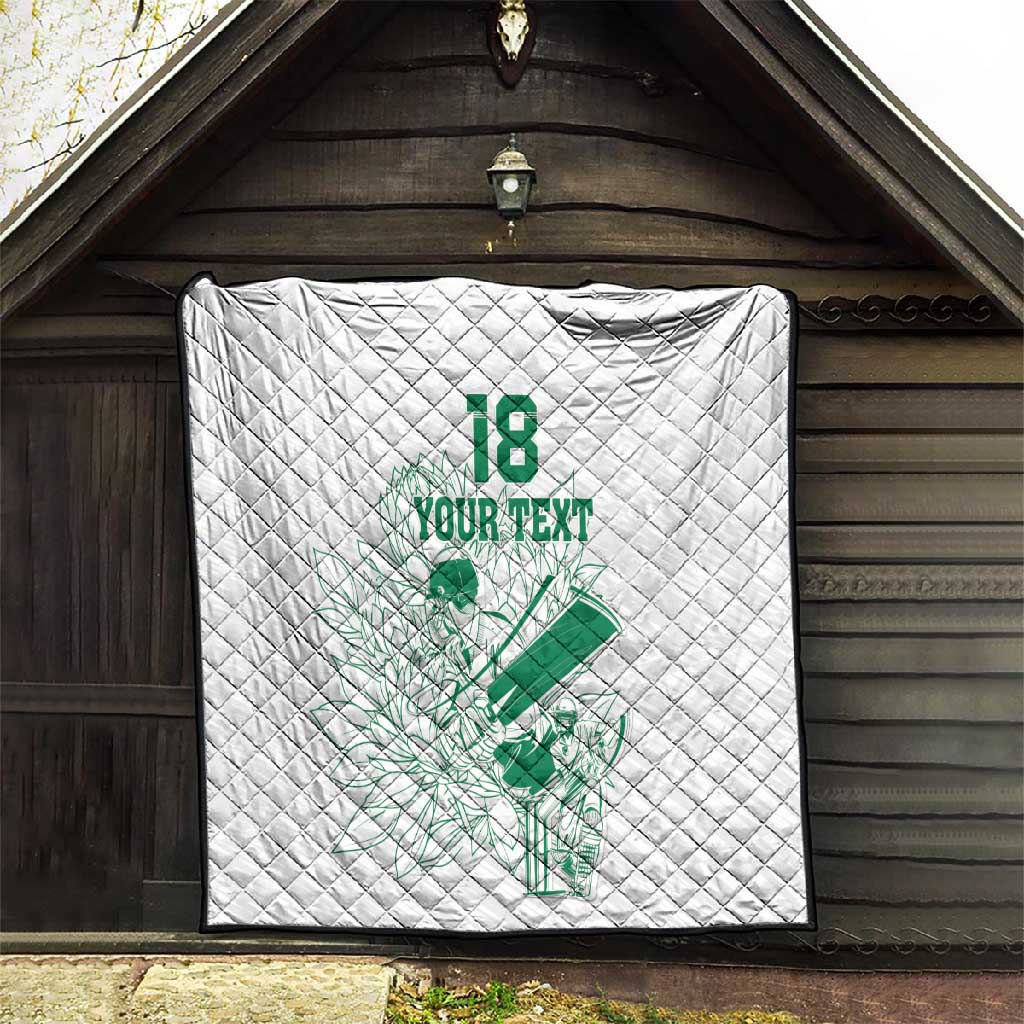 Cricket South Africa Custom Quilt White Version Proteas LT18