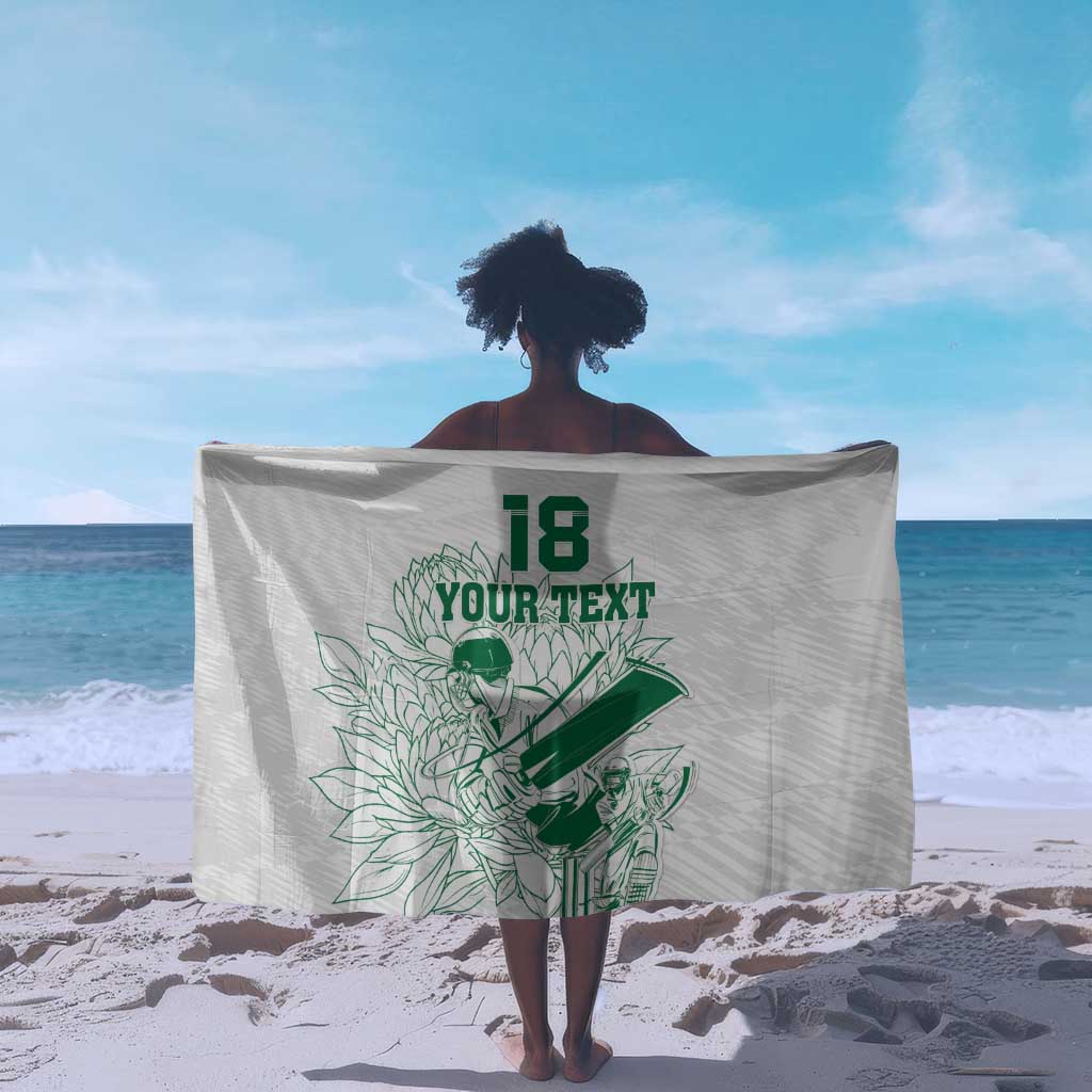 Cricket South Africa Custom Sarong White Version Proteas LT18