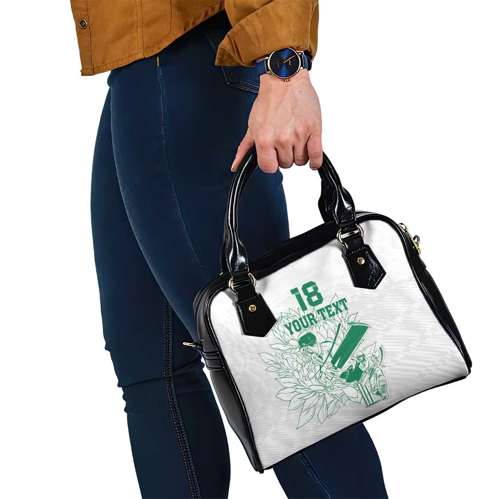 Custom Cricket South Africa Shoulder Handbag Proteas Go Champion White Version LT18