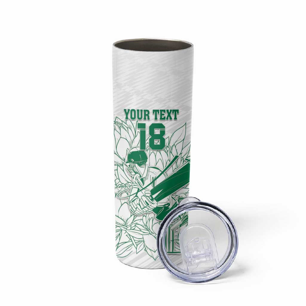 Cricket South Africa Custom Skinny Tumbler White Version Proteas LT18