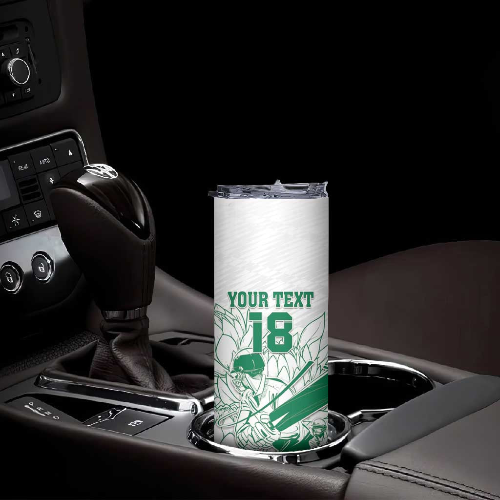 Cricket South Africa Custom Skinny Tumbler White Version Proteas LT18
