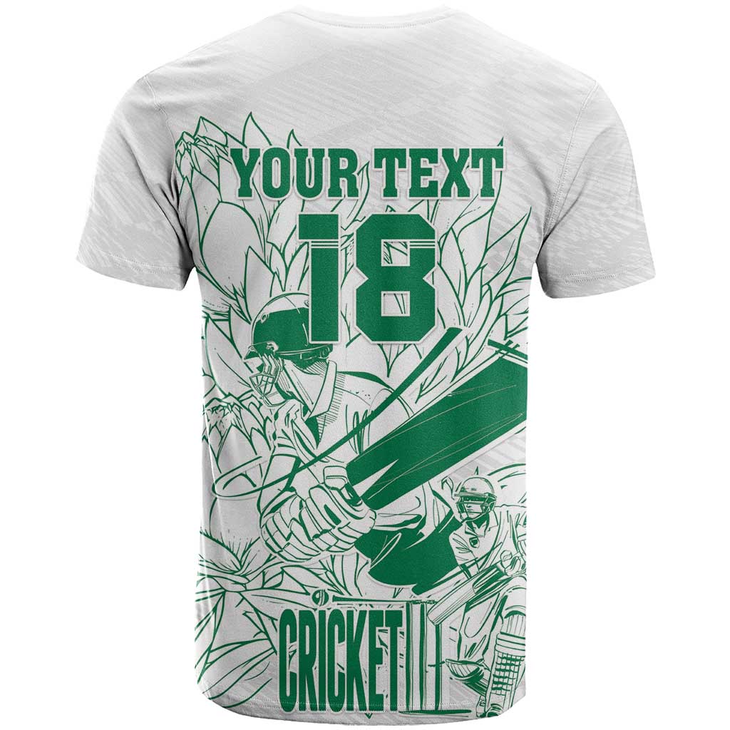 Cricket South Africa Custom T shirt White Version Proteas LT18