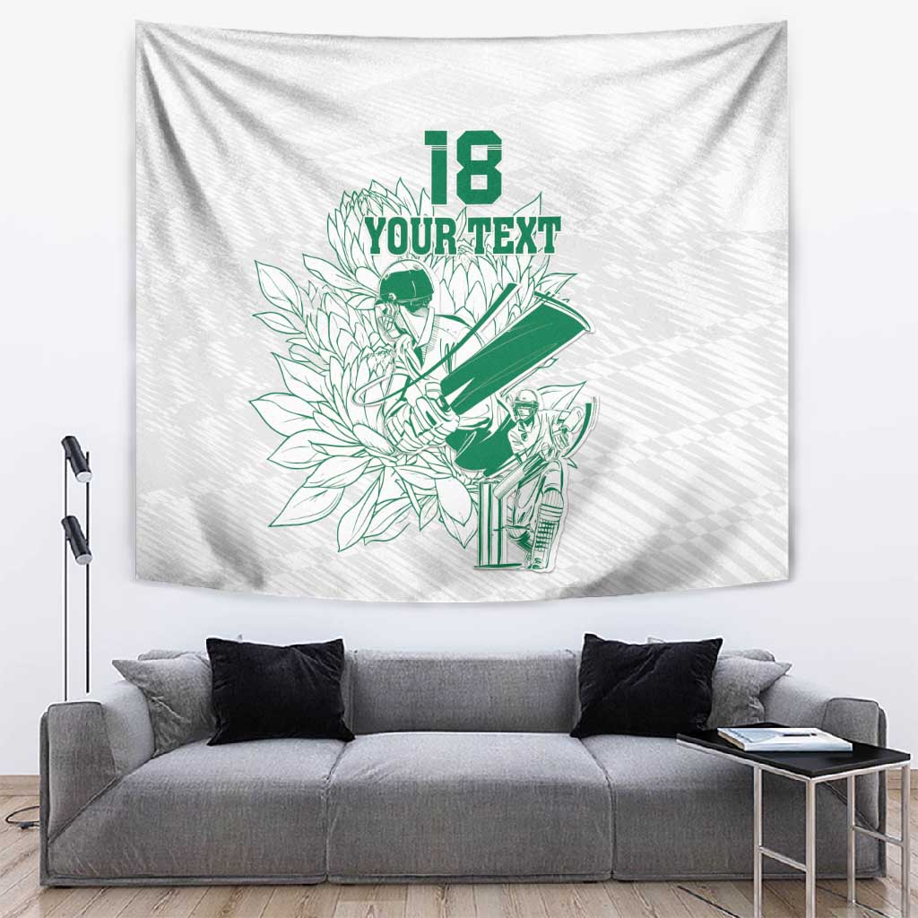 Cricket South Africa Custom Tapestry White Version Proteas LT18