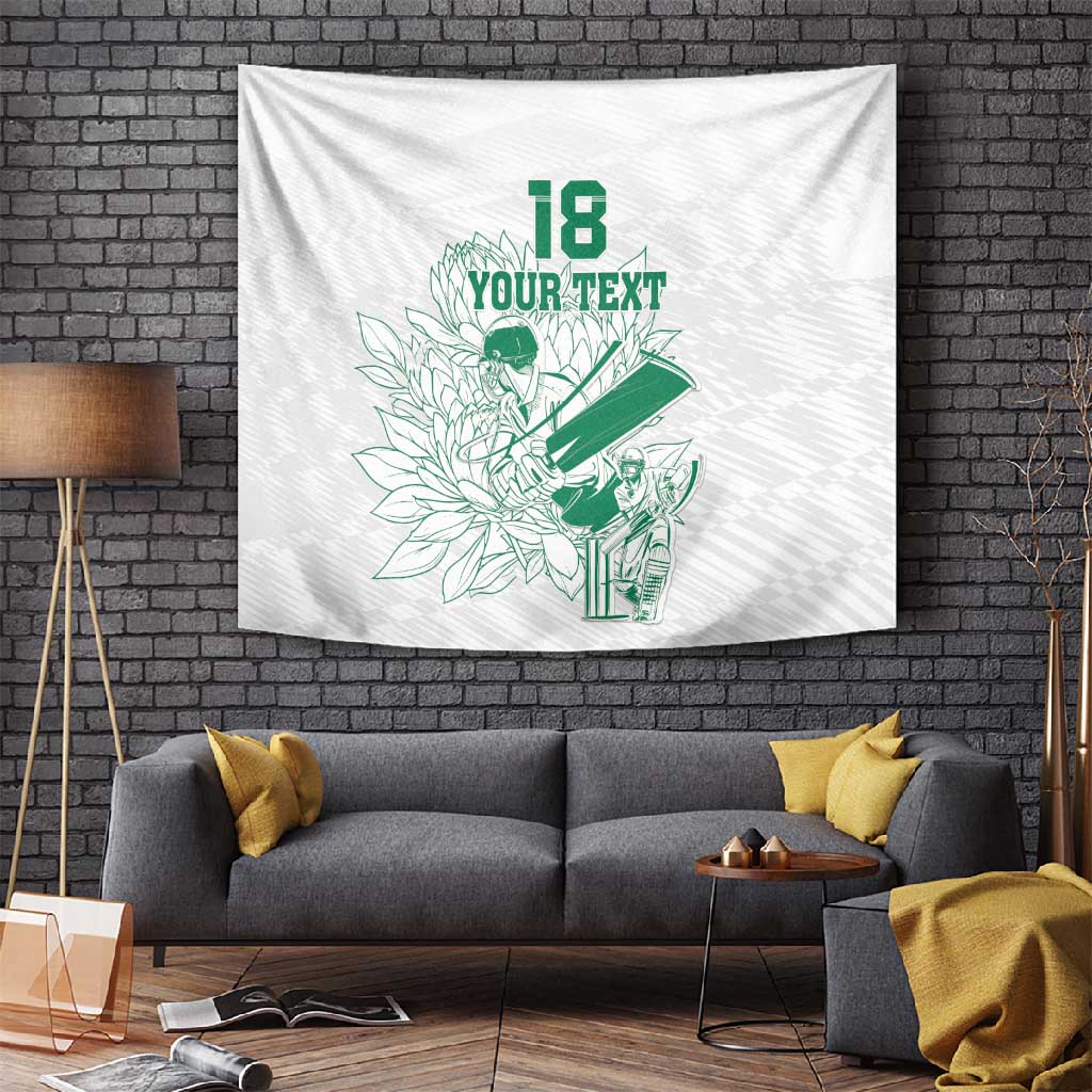 Cricket South Africa Custom Tapestry White Version Proteas LT18