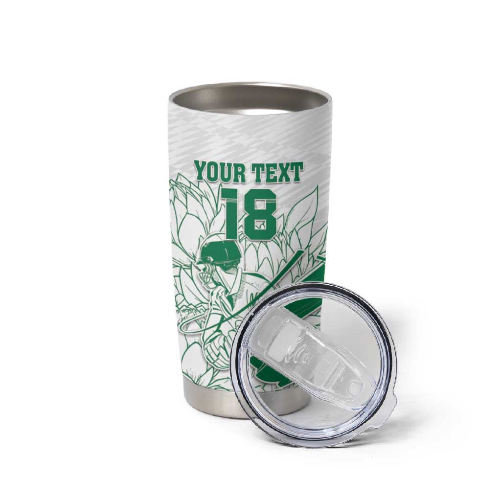 Cricket South Africa Custom Tumbler Cup White Version Proteas LT18