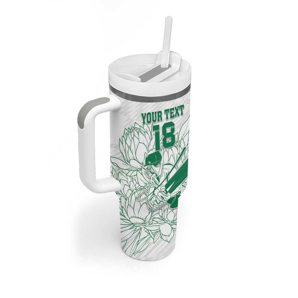 Cricket South Africa Custom Tumbler With Handle White Version Proteas LT18