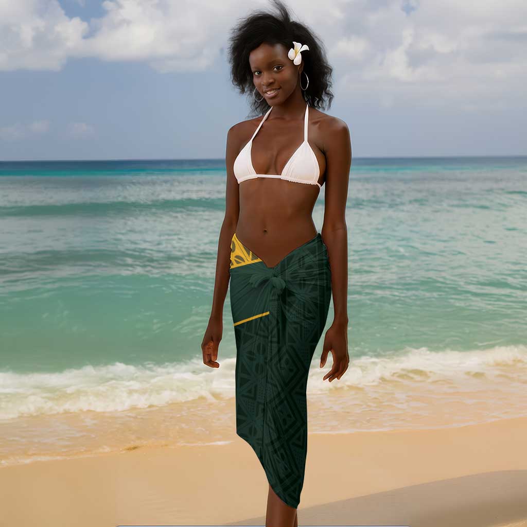 Custom South Africa Springbok Jumping Sarong With Kente Patterns LT18