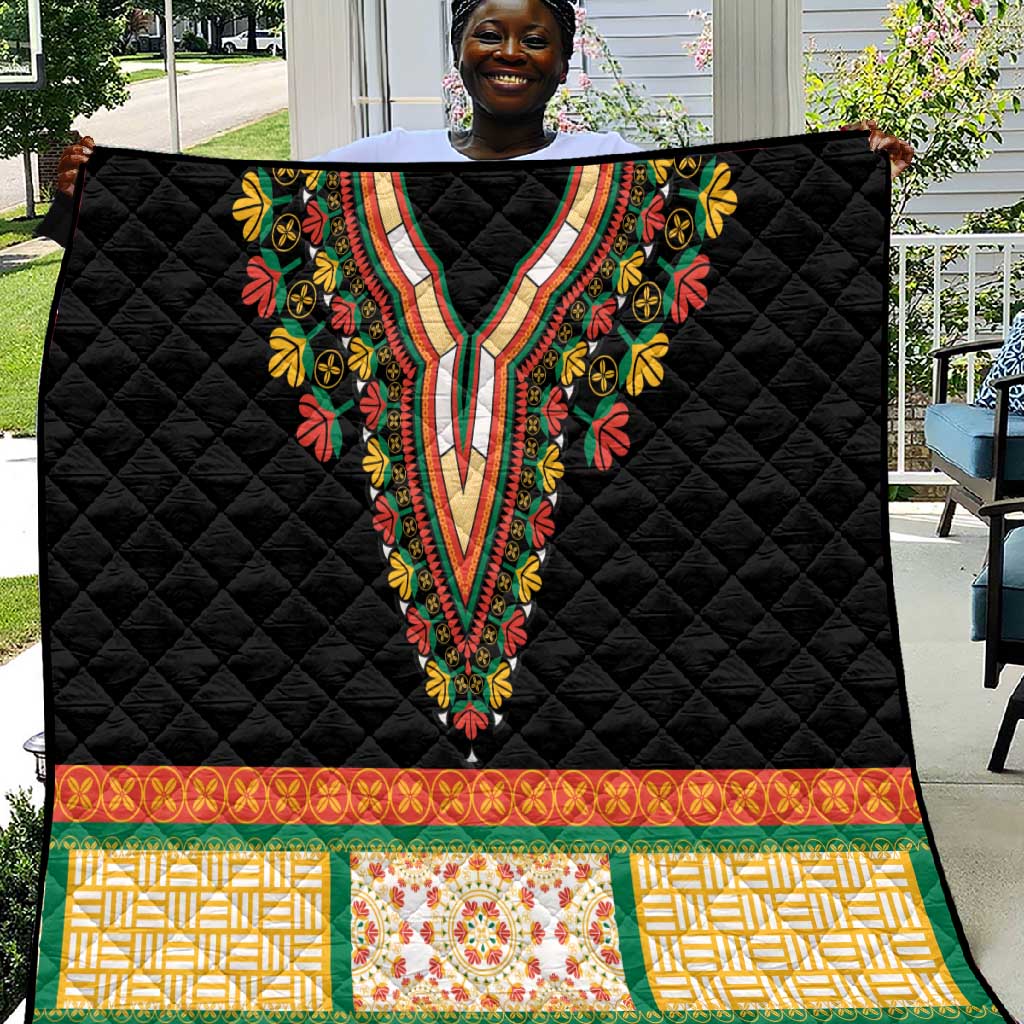 Africa Dashiki Quilt Embroidery Neckline Floral Pattern LT18