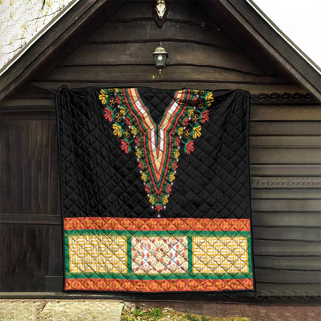Africa Dashiki Quilt Embroidery Neckline Floral Pattern LT18