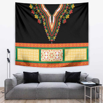 Africa Dashiki Tapestry Embroidery Neckline Floral Pattern LT18