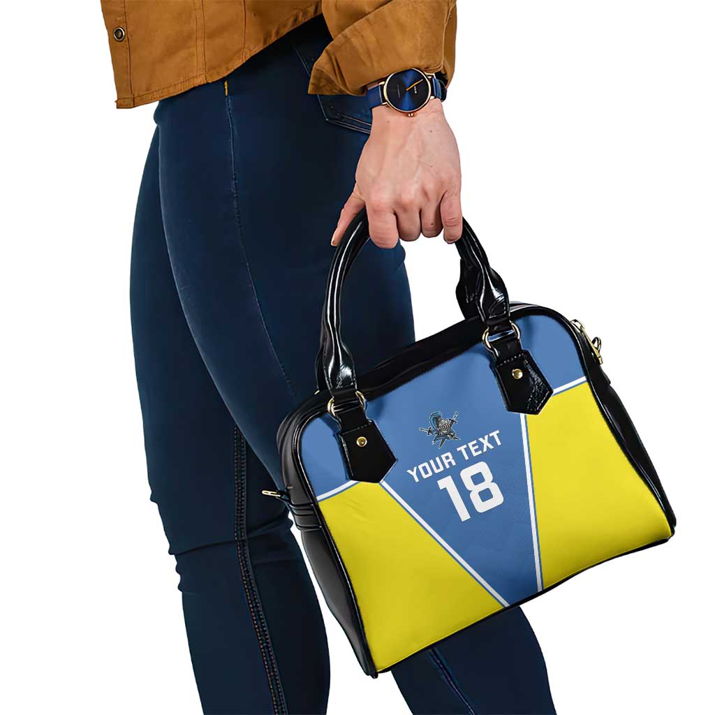 Custom West Knights of Yorkshire Shoulder Handbag Skate Hard Hit Harder Blue Version LT18