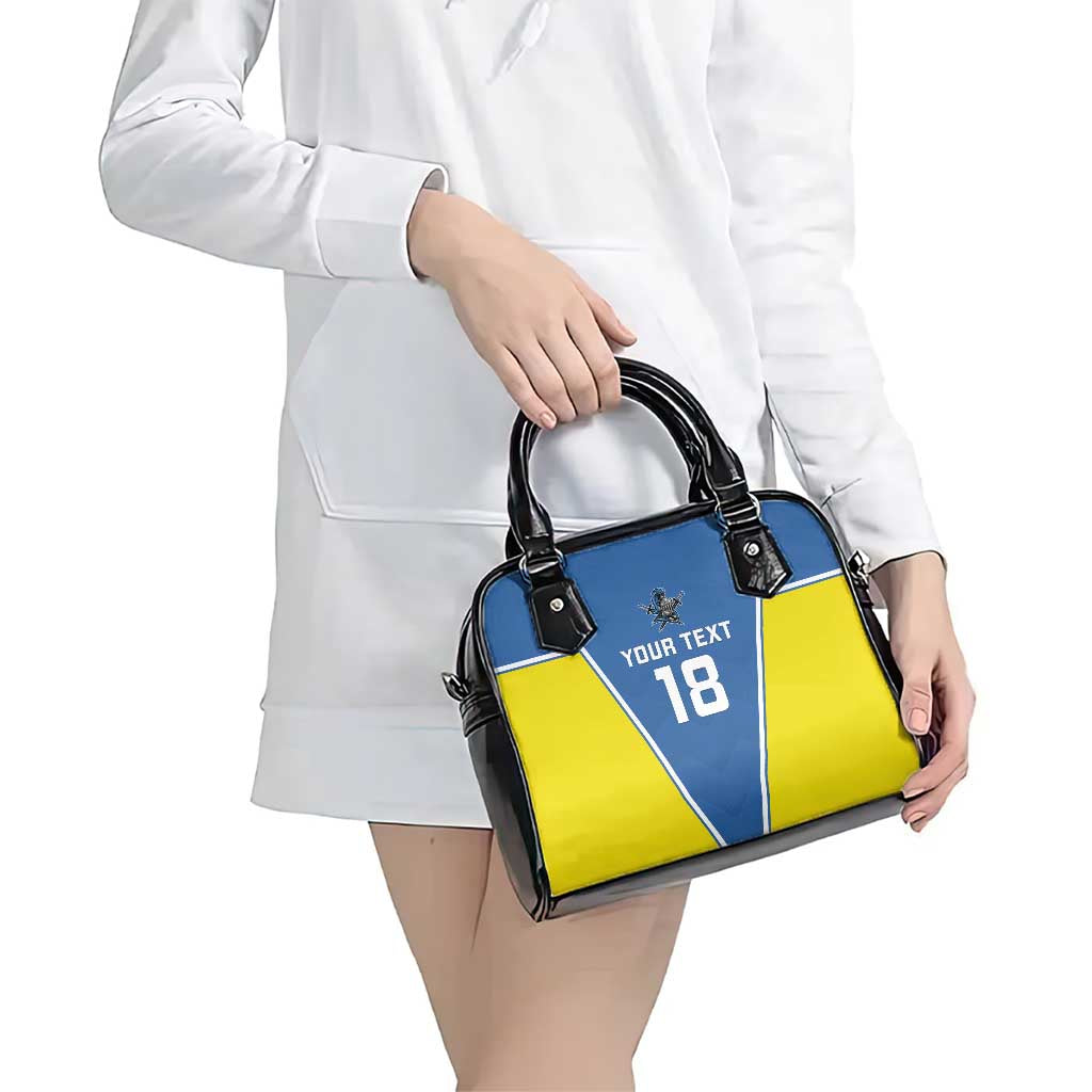 Custom West Knights of Yorkshire Shoulder Handbag Skate Hard Hit Harder Blue Version LT18