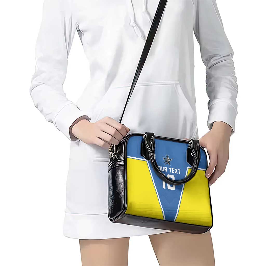 Custom West Knights of Yorkshire Shoulder Handbag Skate Hard Hit Harder Blue Version LT18