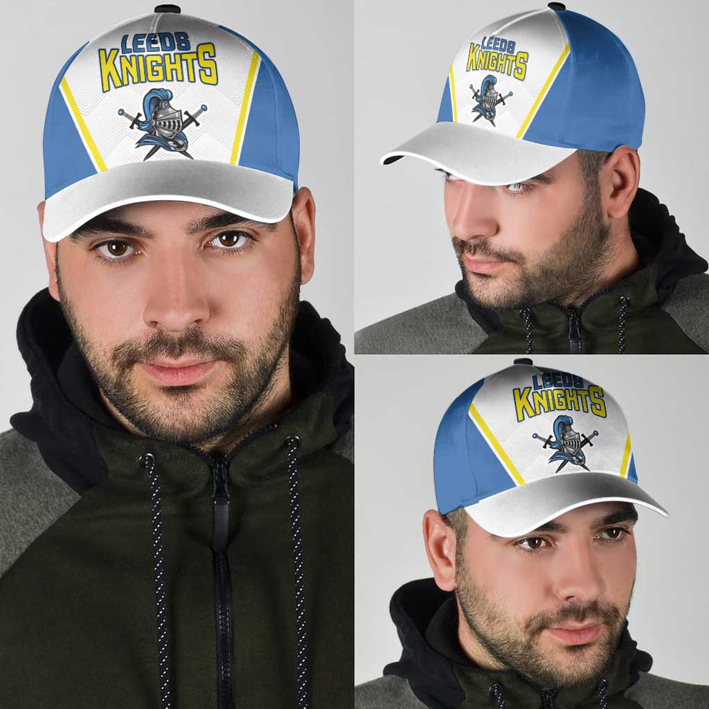 West Knights of Yorkshire Classic Cap Skate Hard Hit Harder White Version LT18