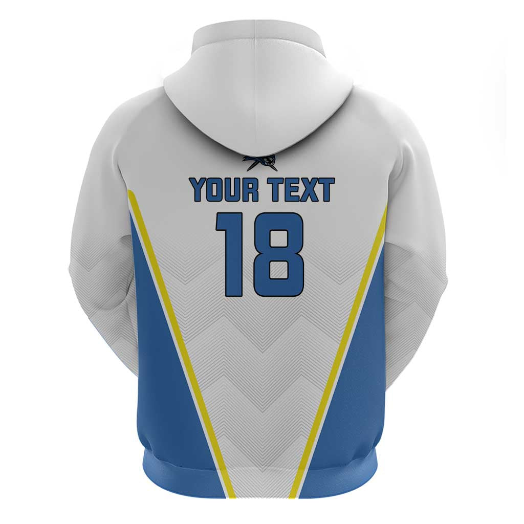 Custom West Knights of Yorkshire Hoodie Skate Hard Hit Harder White Version LT18