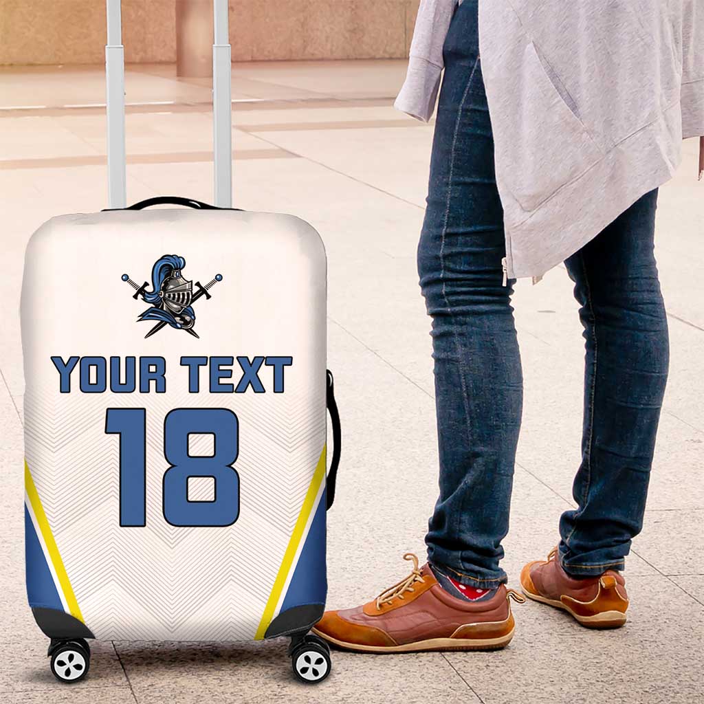 Custom West Knights of Yorkshire Luggage Cover Skate Hard Hit Harder White Version LT18