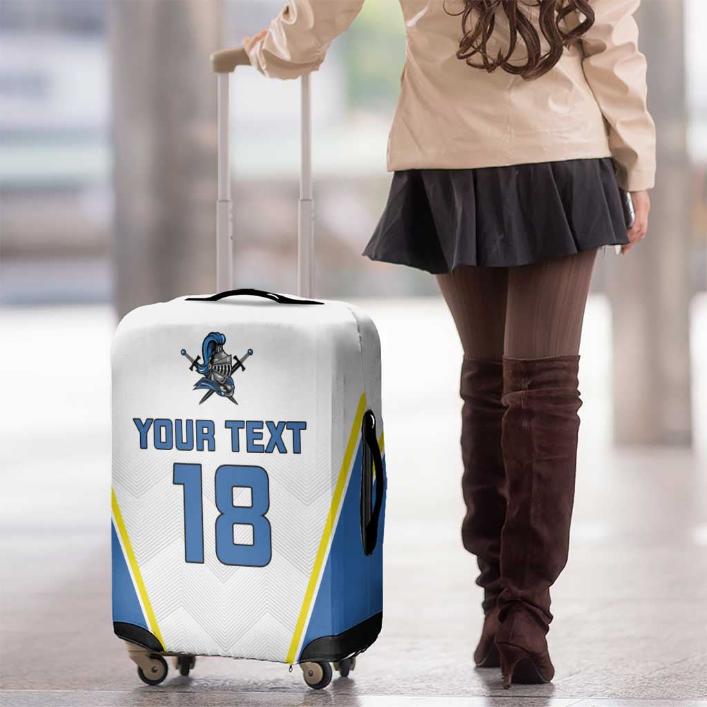 Custom West Knights of Yorkshire Luggage Cover Skate Hard Hit Harder White Version LT18