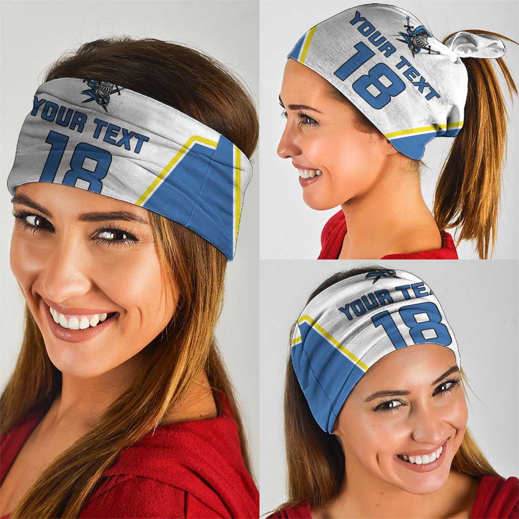 Custom West Knights of Yorkshire Neck Gaiter Skate Hard Hit Harder White Version LT18