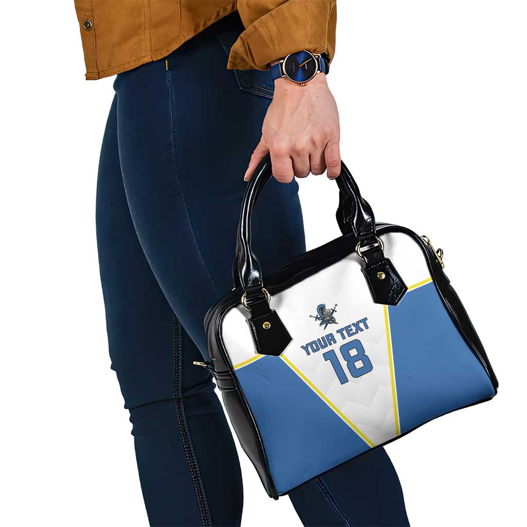 Custom West Knights of Yorkshire Shoulder Handbag Skate Hard Hit Harder White Version LT18