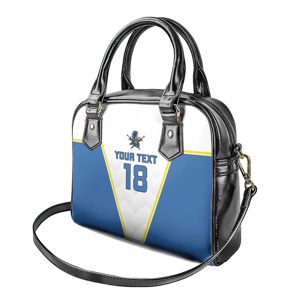 Custom West Knights of Yorkshire Shoulder Handbag Skate Hard Hit Harder White Version LT18