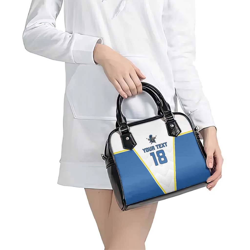 Custom West Knights of Yorkshire Shoulder Handbag Skate Hard Hit Harder White Version LT18
