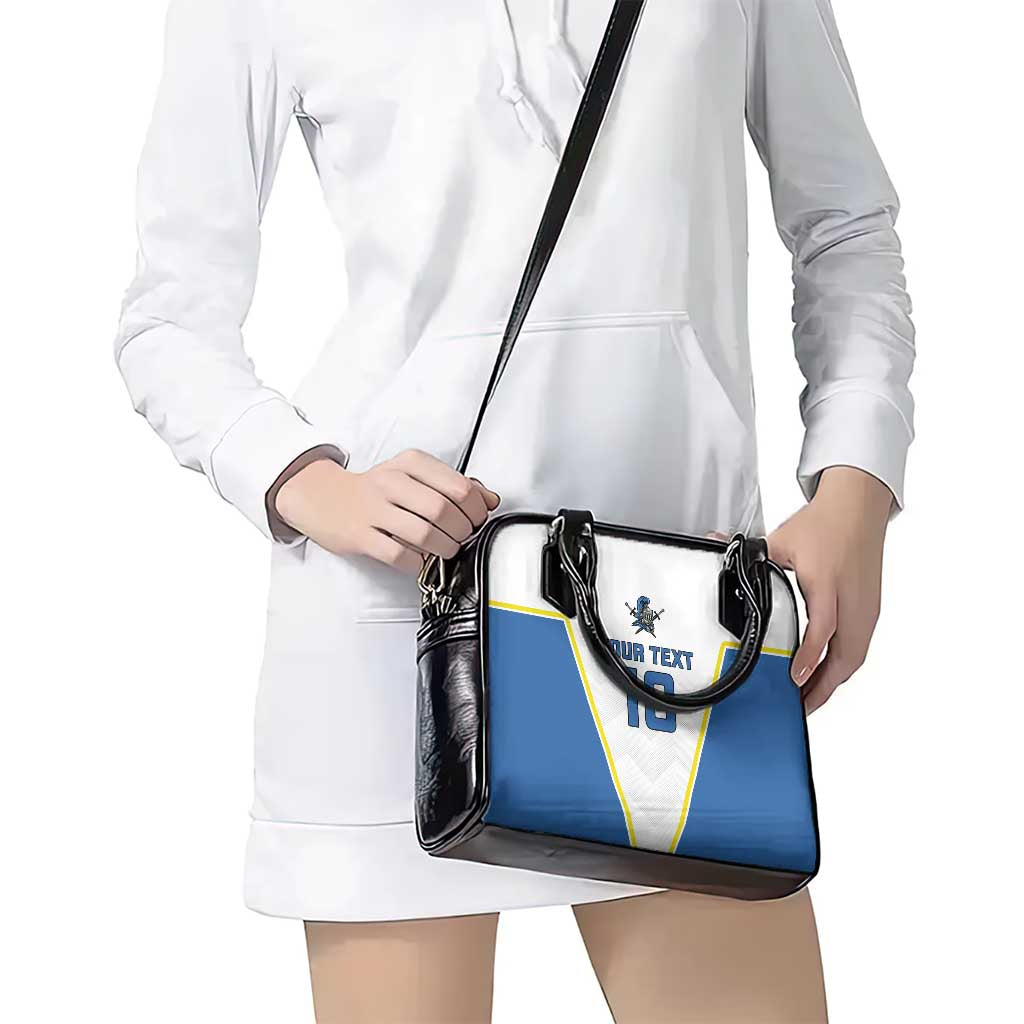 Custom West Knights of Yorkshire Shoulder Handbag Skate Hard Hit Harder White Version LT18