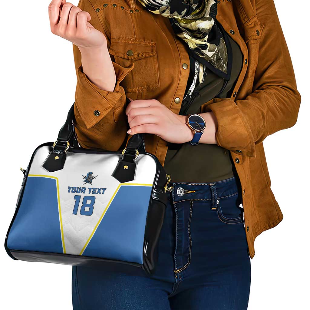 Custom West Knights of Yorkshire Shoulder Handbag Skate Hard Hit Harder White Version LT18