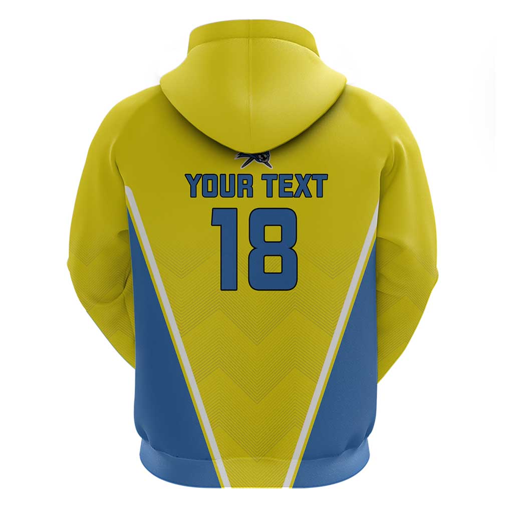 Custom West Knights of Yorkshire Hoodie Skate Hard Hit Harder Yellow Version LT18